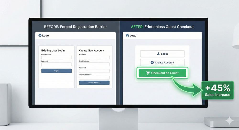 Add a Checkout as Guest option