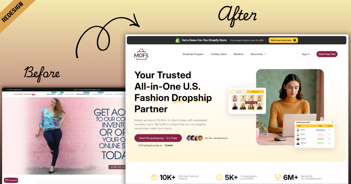 Case Study: eCommerce Redesign & CRO for MyOnlineFashionStore | VistaRapid